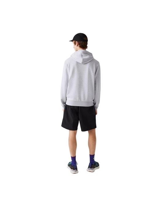 felpa lacoste | SH9623CCA GRIGIO